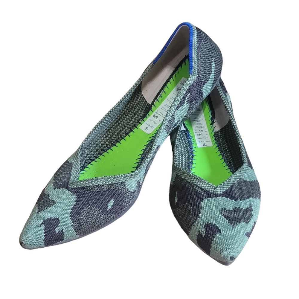 Rothy's The Point camouflage print flats